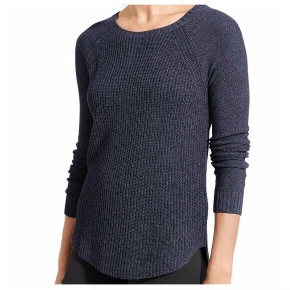 Athleta Sweaters - ATHLETA Kennewick Crew Pullover Sweater Navy Blue sz S Women's Raglan Sleeve